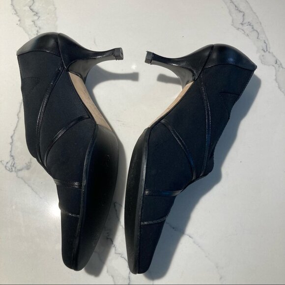 PREVATA Sz 9B Fabric and Leather 2” Heel Y2K  Style Made in Italy Shoes - Picture 5 of 10